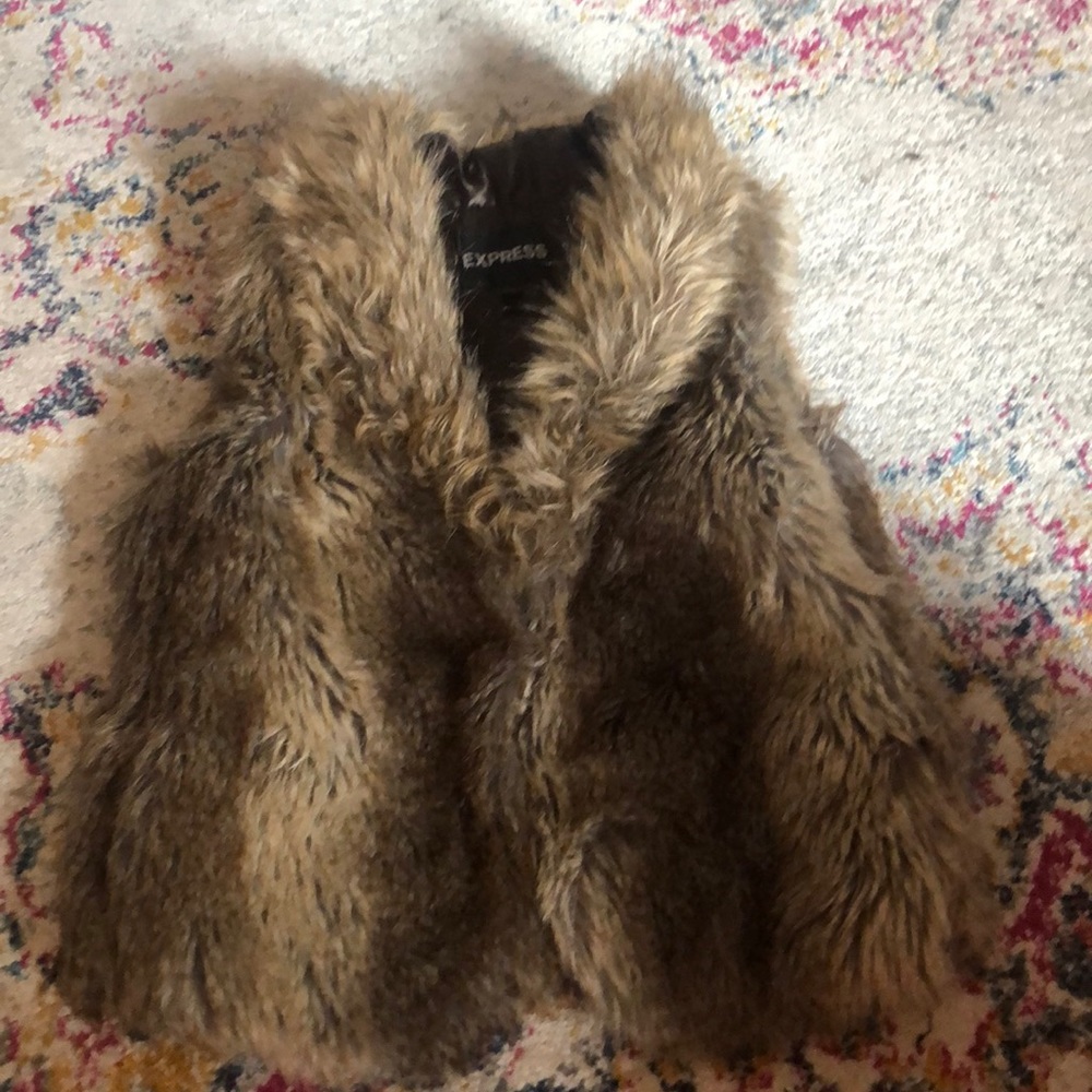 Faux fur vest
